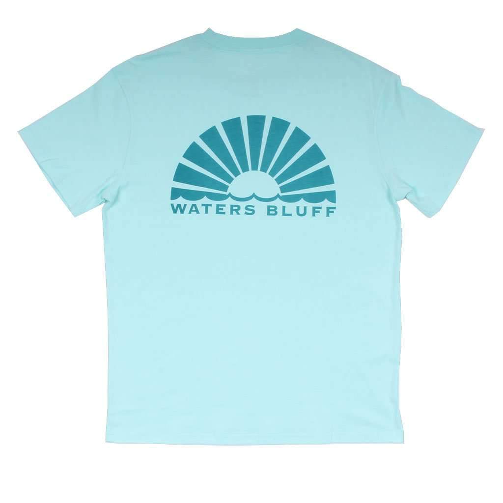 Logo Simple Pocket Tee in Mint by Waters Bluff - Country Club Prep