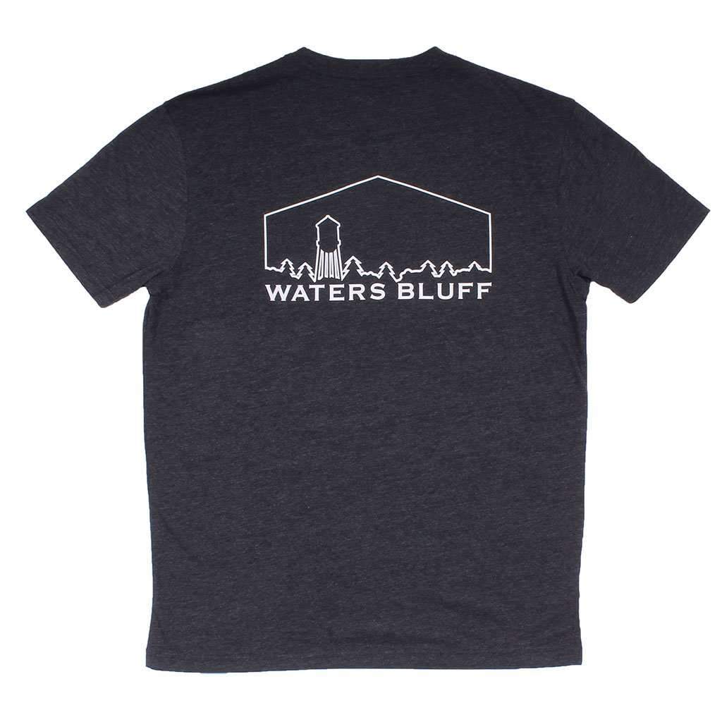 Minimal Tower Natural Tee in Bluff Grey Blend by Waters Bluff - Country Club Prep