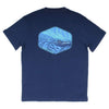 Under the Neon Simple Pocket Tee in Navy by Waters Bluff - Country Club Prep