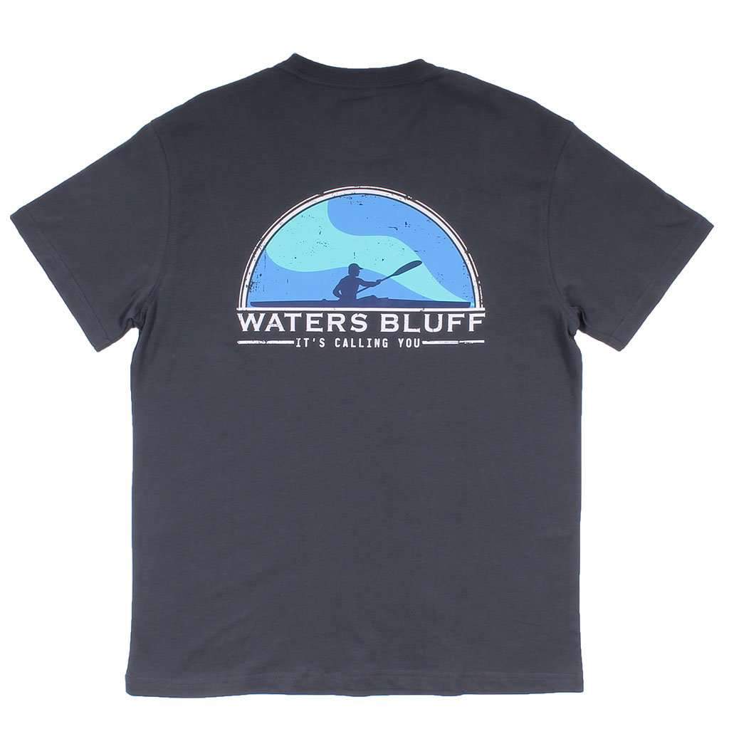 Paddler Simple Pocket Tee in Bluff Grey by Waters Bluff - Country Club Prep