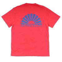 Logo Simple Pocket Tee in Bright Red by Waters Bluff - Country Club Prep