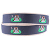 Caddyshack Leather Tab Belt in Navy by Country Club Prep - Country Club Prep