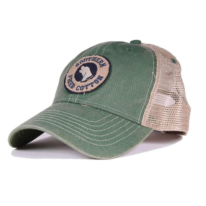 Howlin' Around Trucker Hat in Kelly Green by Southern Fried Cotton - Country Club Prep