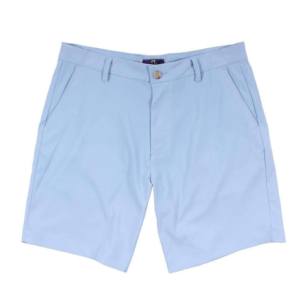 Performance Short in Light Blue by Southern Point Co. - Country Club Prep