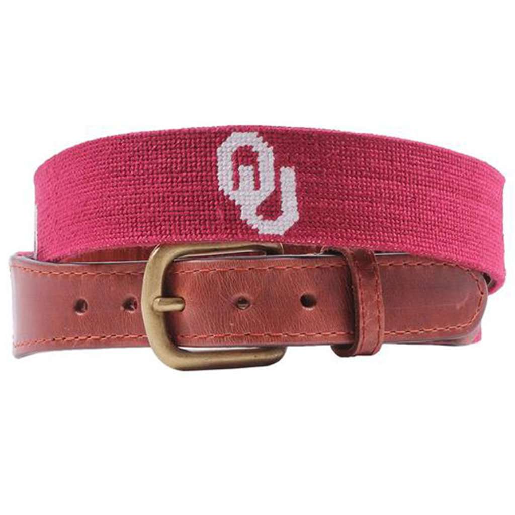 University of Oklahoma Needlepoint Belt by Smathers & Branson - Country Club Prep