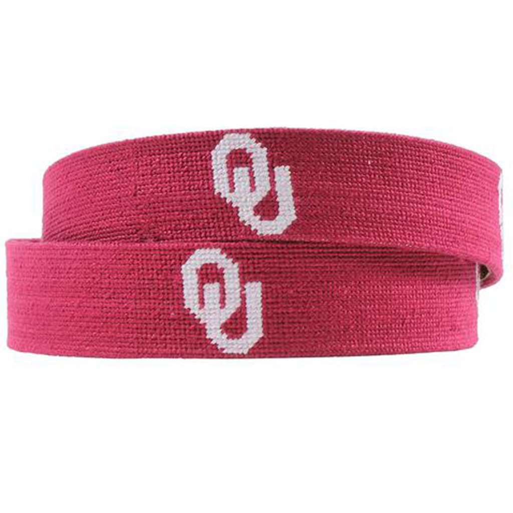 University of Oklahoma Needlepoint Belt by Smathers & Branson - Country Club Prep