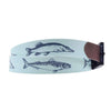 Fishing Mint Classic Belt with Navy Buckle by C4 Belts - Country Club Prep