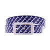 Whale Tail Classic Belt with White Buckle by C4 Belts - Country Club Prep