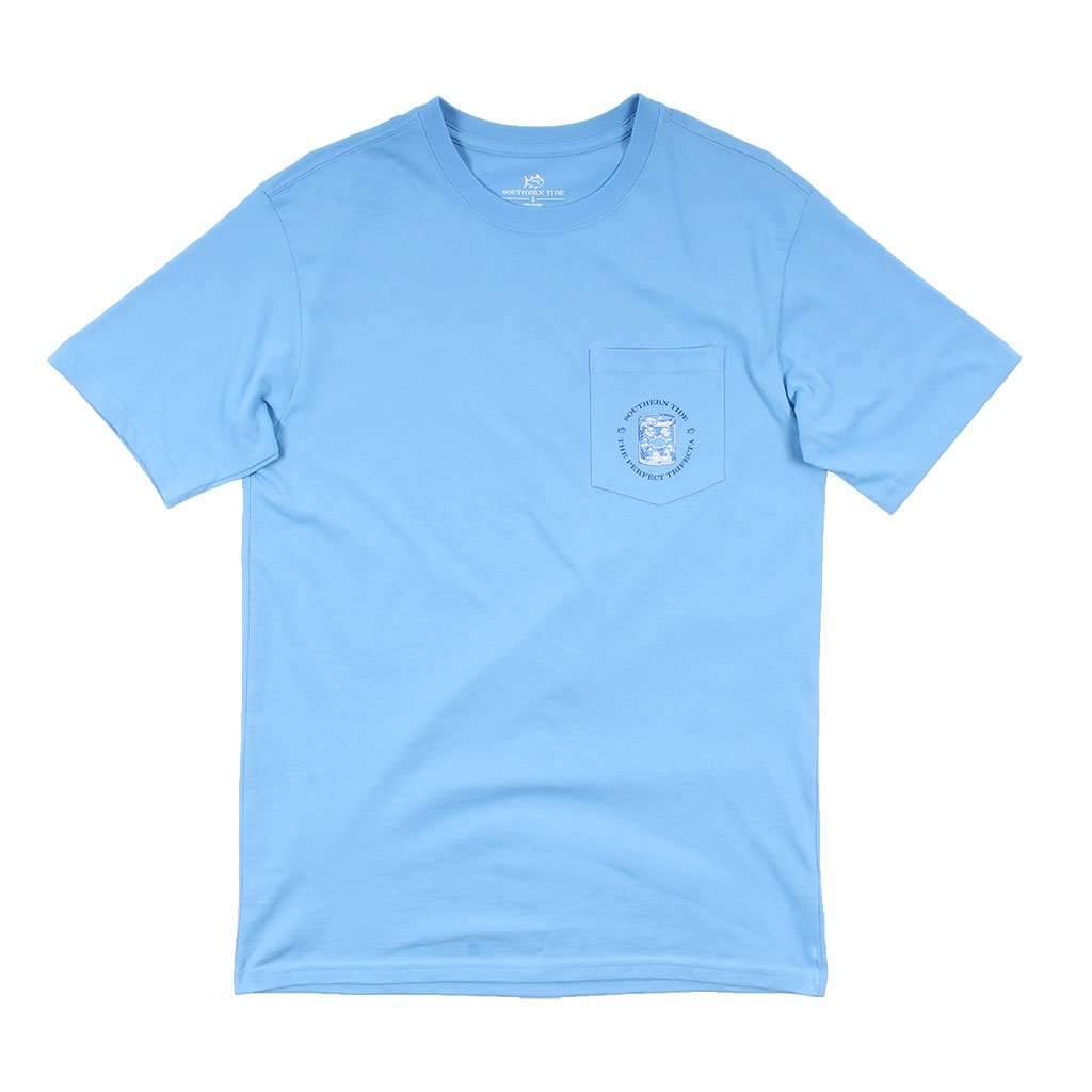 The Perfect Trifecta Tee in Ocean Channel by Southern Tide - Country Club Prep