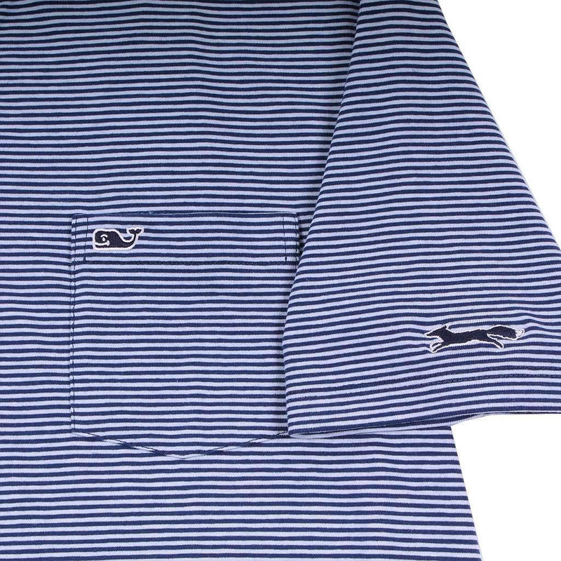 Feeder Stripe Edgartown Polo in Deep Bay by Vineyard Vines - Country Club Prep