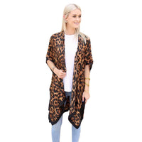 Leopard Print Kimono by Caroline Hill - Country Club Prep