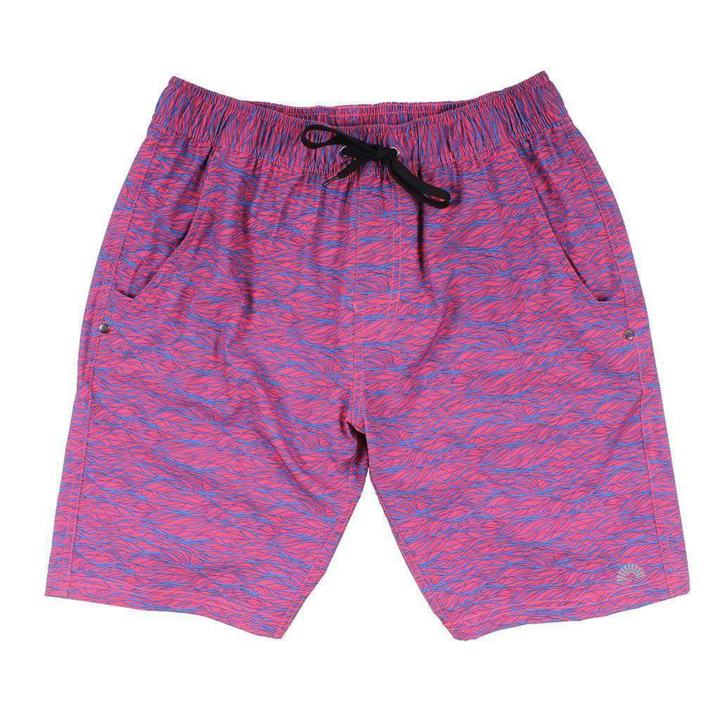 Chillaxer Stretch Shorts in Kayak Me by Waters Bluff - Country Club Prep