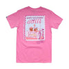 Preppy Peach Tee in Flamingo by Simply Southern - Country Club Prep