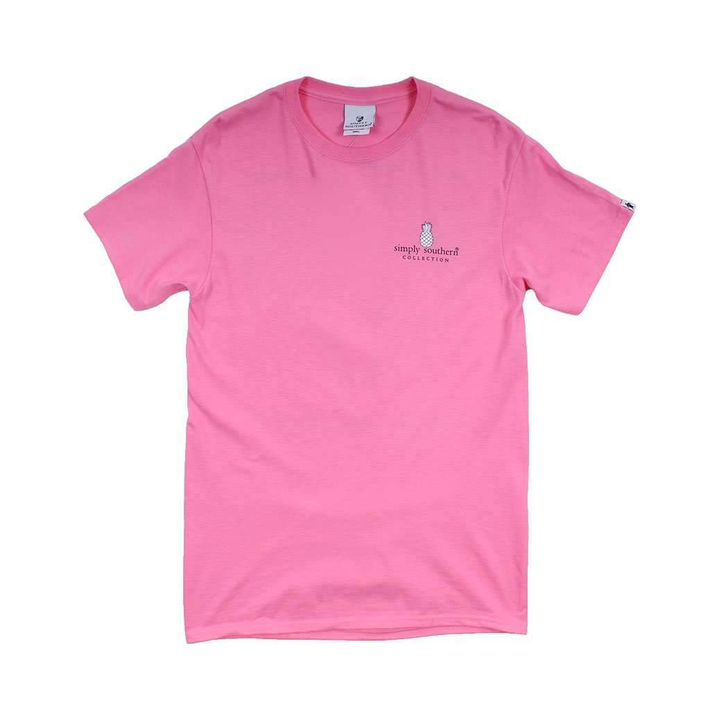 Preppy Elephant "Don't Let Anyone Dull Your Sparkle" Tee in Flamingo by Simply Southern - Country Club Prep