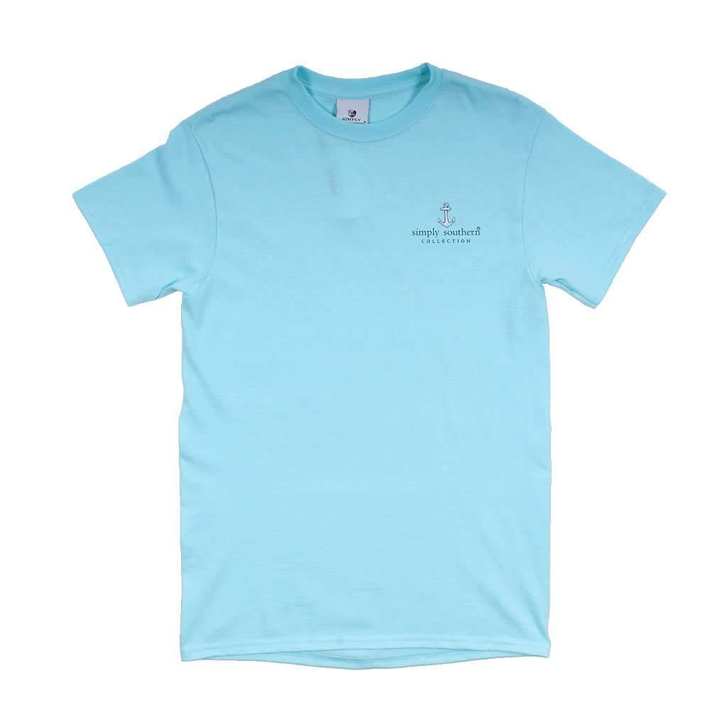 Preppy God Is My Anchor Tee in Marine by Simply Southern - Country Club Prep