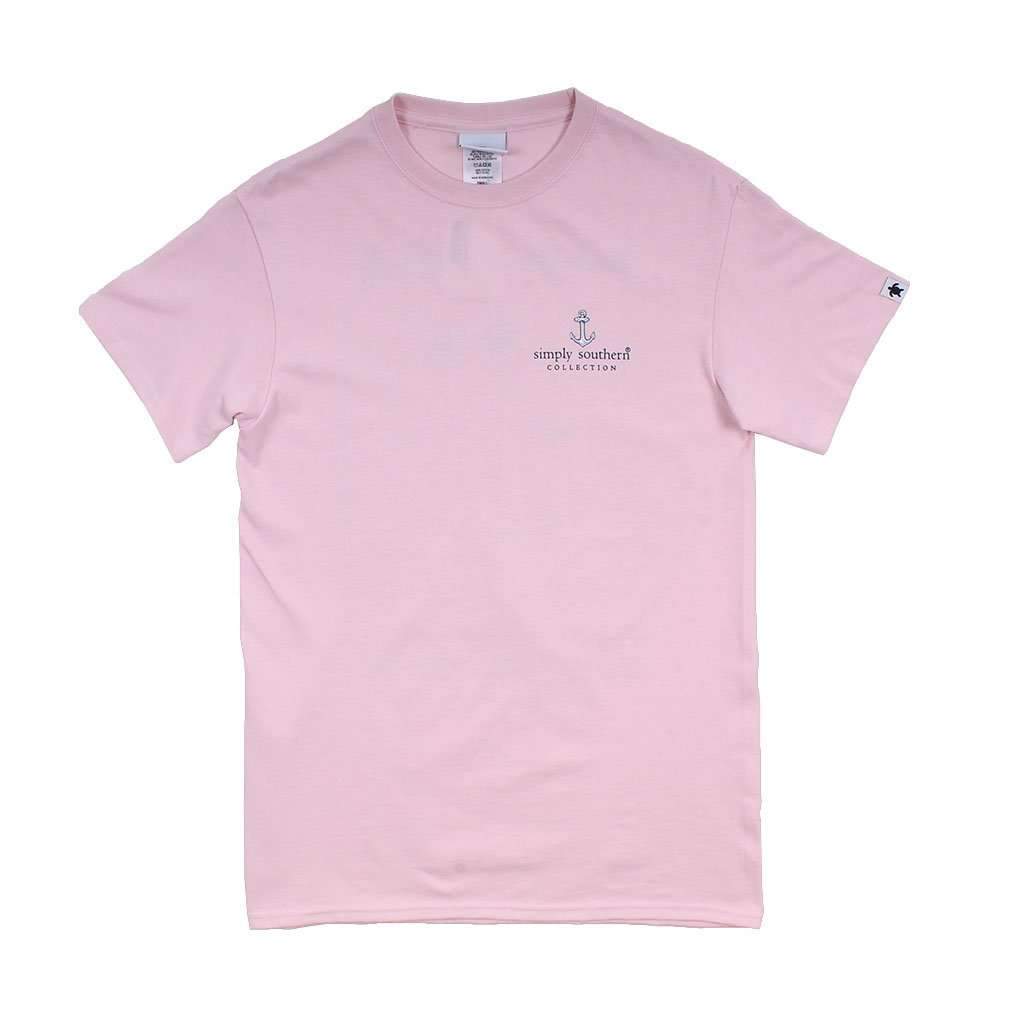 Preppy Essentials Tee in Rose by Simply Southern - Country Club Prep