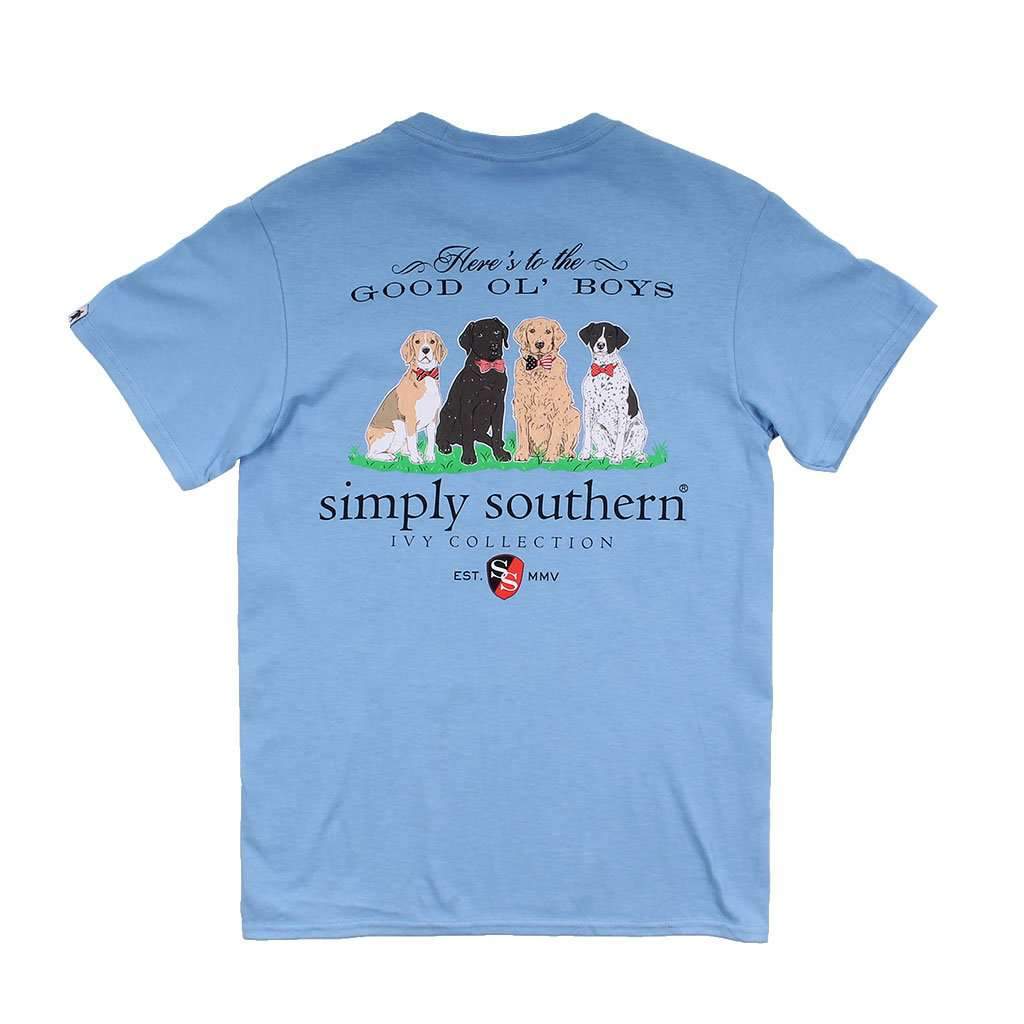Preppy Boys "Here's to the Good Ol' Boys" Tee in Blues by Simply Southern - Country Club Prep