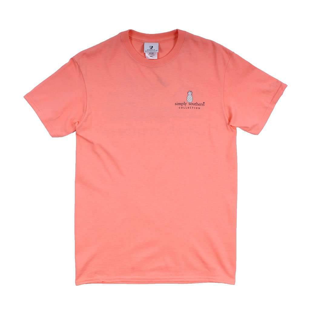 Preppy Truck Tee in Peachy by Simply Southern - Country Club Prep