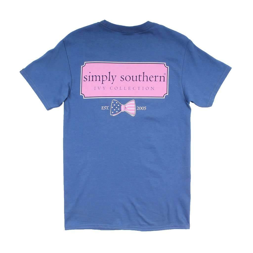 Preppy Ivy Logo Tee in Moonrise by Simply Southern - Country Club Prep