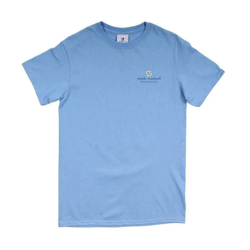 Preppy Flip Flop Tee in Blues by Simply Southern - Country Club Prep