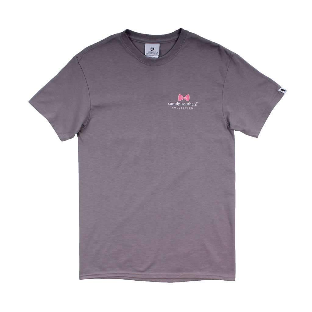 Preppy VA "I Love It Here" Tee in Steel by Simply Southern - Country Club Prep