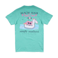 Preppy Beach Float Tee in Aqua by Simply Southern - Country Club Prep