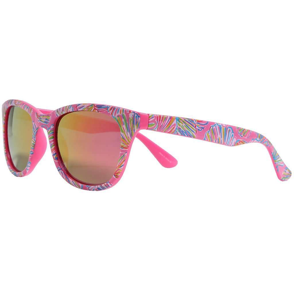 Maddie Sunglasses in Shellebrate With Pink Lenses by Lilly Pulitzer - Country Club Prep