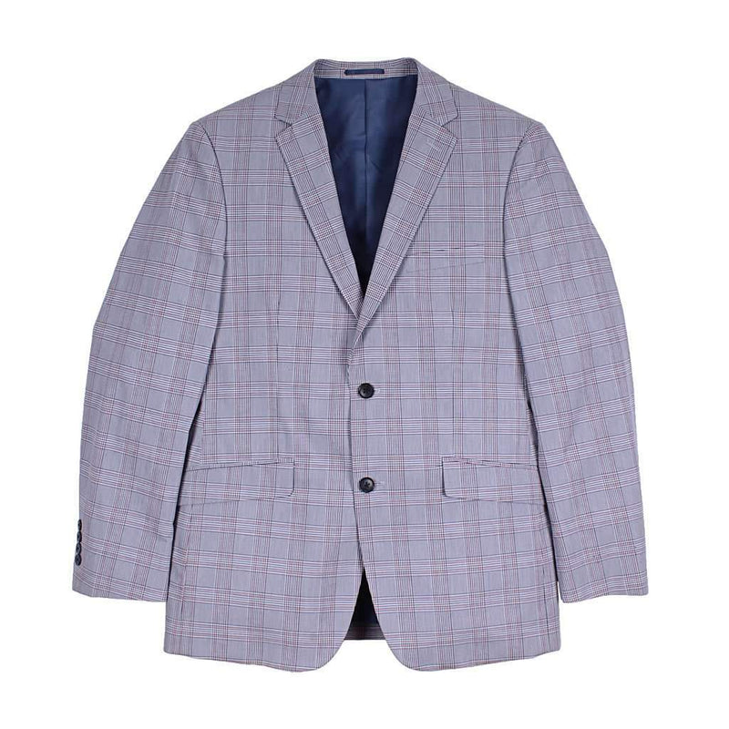 Wolf Grey Plaid Blazer by Country Club Prep - Country Club Prep