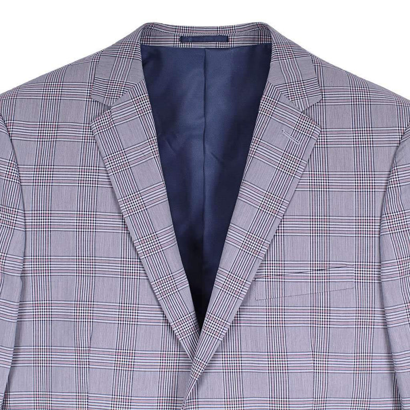 Wolf Grey Plaid Blazer by Country Club Prep - Country Club Prep