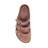 Women's Florida Oiled Leather Sandal in Tobacco with Soft Footbed by Birkenstock - Country Club Prep