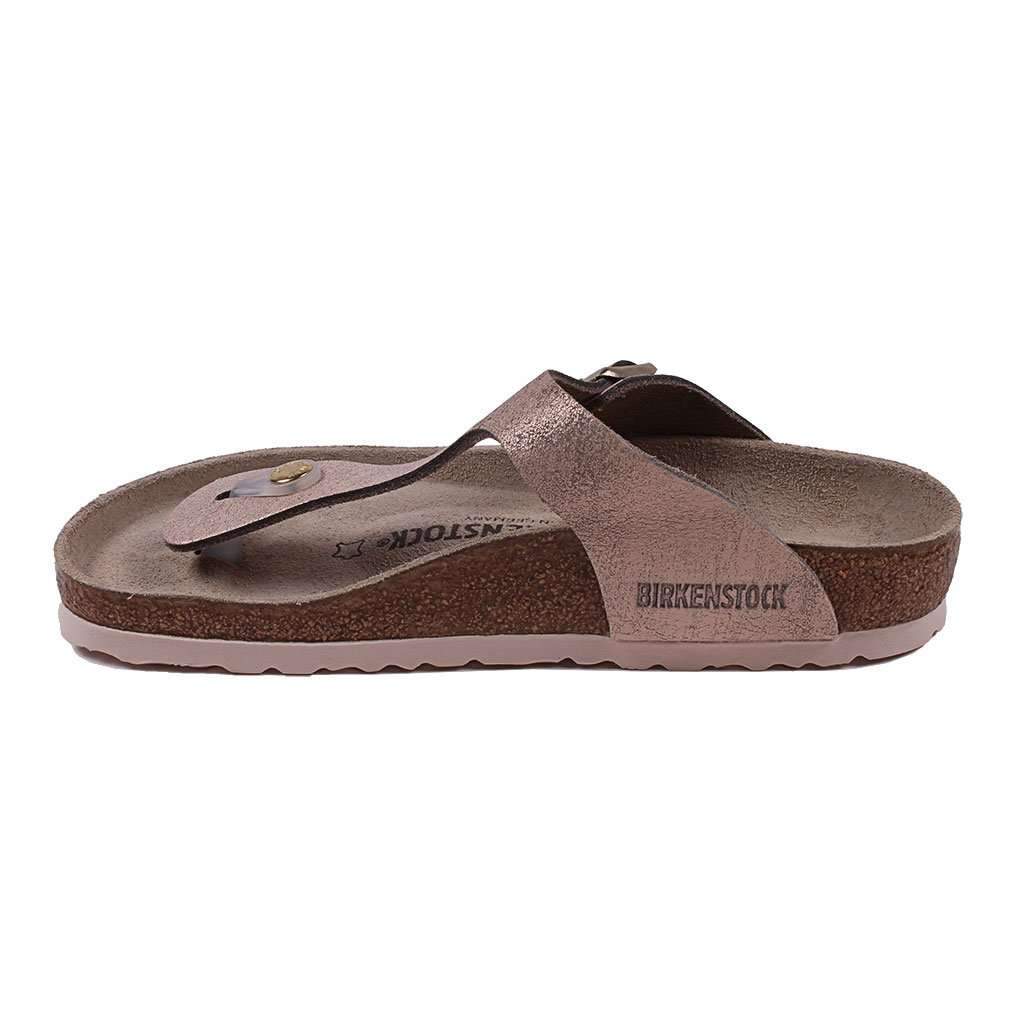 Women's Gizeh Suede Leather Sandal in Washed Rose by Birkenstock - Country Club Prep