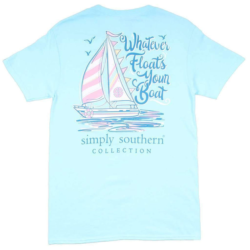 Preppy Floats Your Boat Tee in Marine by Simply Southern - Country Club Prep