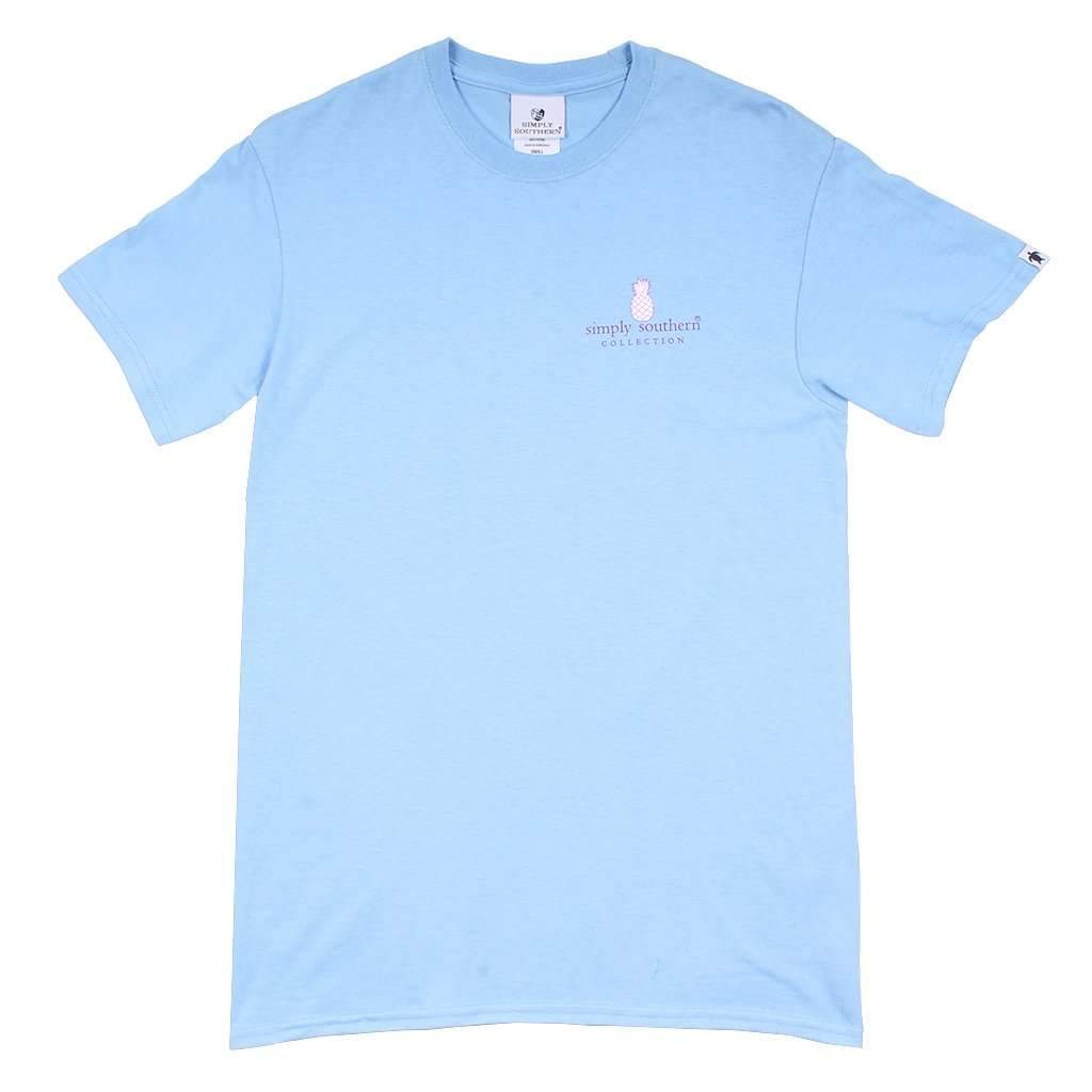 Preppy Elepine Tee in Blues by Simply Southern - Country Club Prep