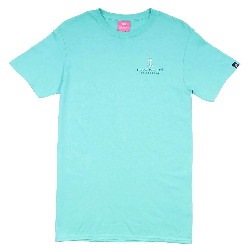Preppy Crab Tee in Aruba by Simply Southern - Country Club Prep