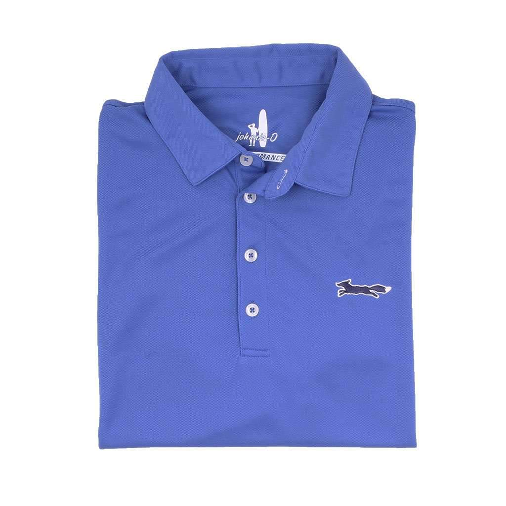 The Longshanks Fairway Prep-Formance Polo in Royal by Johnnie-O - Country Club Prep