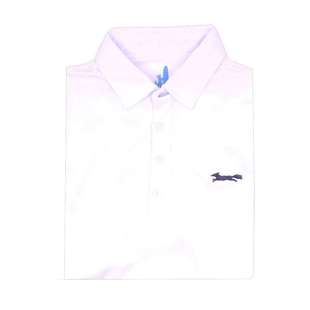 The Longshanks Fairway Prep-Formance Polo in White by Johnnie-O - Country Club Prep