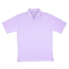 Longshanks Striped Performance Polo in Ice Blue & Pink by Country Club Prep - Country Club Prep