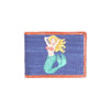 Mermaid Needlepoint Bi-Fold Wallet in Classic Navy by Smathers & Branson - Country Club Prep