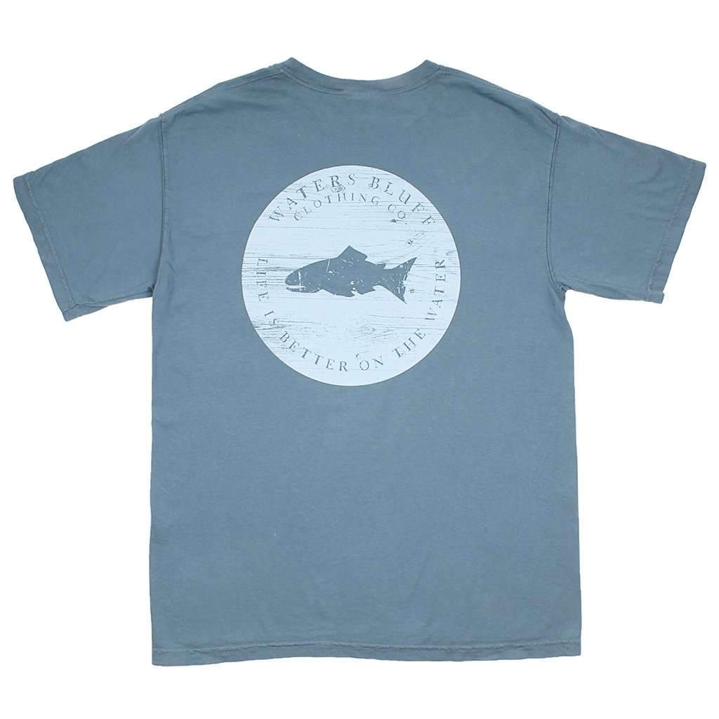 Hard Pressed OG Pocket Tee in Ocean by Waters Bluff - Country Club Prep