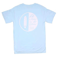 Paddle On OG Pocket Tee in Ice Blue by Waters Bluff - Country Club Prep