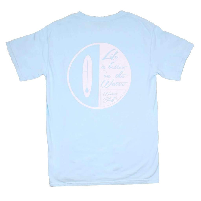 Paddle On OG Pocket Tee in Ice Blue by Waters Bluff - Country Club Prep