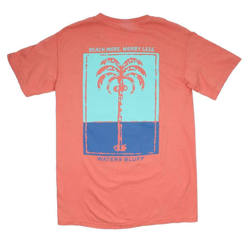 Waters Bluff Palm OG Pocket Tee in Peach – Country Club Prep