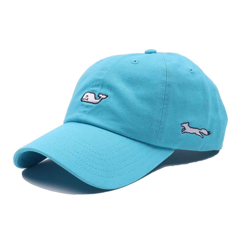 Whale Logo Baseball Hat in Aqua by Vineyard Vines, Also Featuring Longshanks the Fox - Country Club Prep