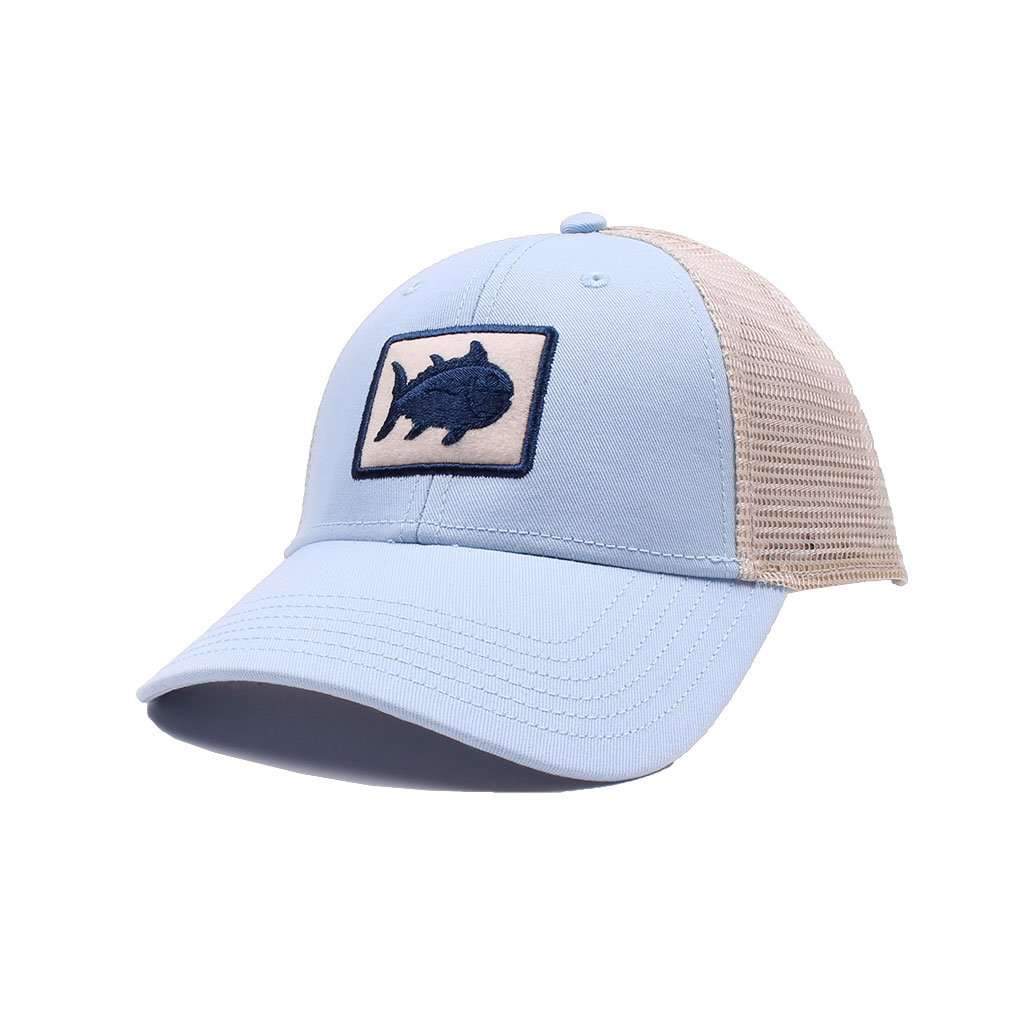 Gameday Skipjack Fly Patch Trucker Hat in Tide Blue by Southern Tide - Country Club Prep