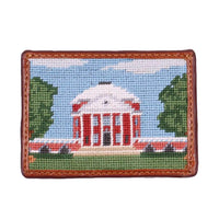 Rotunda Scene Needlepoint Credit Card Wallet by Smathers & Branson - Country Club Prep