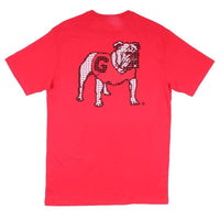 University of Georgia Skipjack Fill T-Shirt in Varsity Red by Southern Tide - Country Club Prep