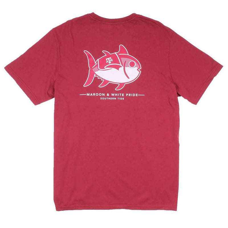 Texas A&M University Mascot Tee Shirt in Chianti by Southern Tide - Country Club Prep