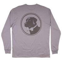 Long Sleeve Original Logo Tee in Flint Grey by Southern Proper - Country Club Prep