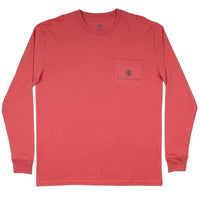 Long Sleeve Original Logo Tee in Dusty Cedar by Southern Proper - Country Club Prep
