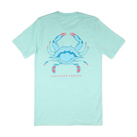 American Made Blue Crab Tee in Seafoam by Collared Greens - Country Club Prep
